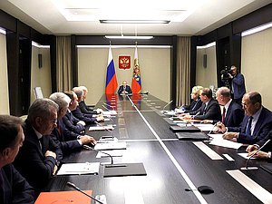 Совещание с постоянными членами Совета Безопасности. Фото: kremlin.ru