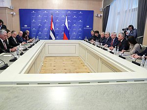 Meeting of Chairman of the State Duma Vyacheslav Volodin and President of the Republic of Cuba Miguel Díaz-Canel Bermúdez