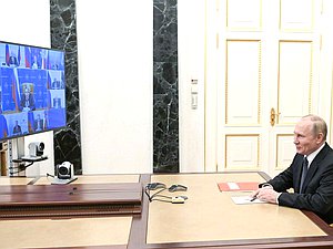 Совещание с постоянными членами Совета Безопасности. Фото: kremlin.ru