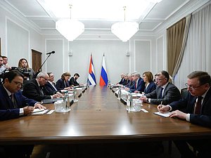 Meeting of First Deputy Chairman of the State Duma Ivan Melnikov and Minister of Foreign Affairs of the Republic of Cuba Bruno Eduardo Rodríguez Parrilla
