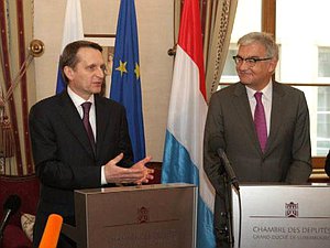 4 февраля Председатель Государственной Думы Сергей Нарышкин находился с рабочим визитом в Великом Герцогстве Люксембург