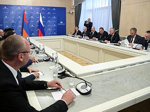 Встреча Председателя Государственной Думы Вячеслава Володина с Председателем Национального Собрания Республики Армения Аленом Симоняном