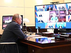 Совещание с постоянными членами Совета Безопасности. Фото: kremlin.ru