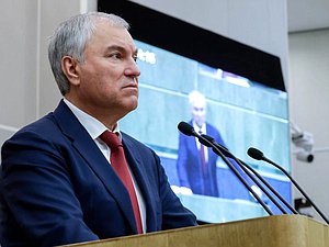 Председатель Государственной Думы Вячеслав Володин