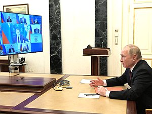 Совещание с постоянными членами Совета Безопасности. Фото: kremlin.ru