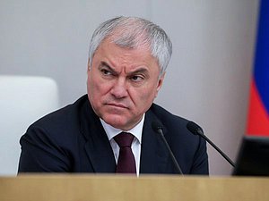 Chairman of the State Duma Vyacheslav Volodin