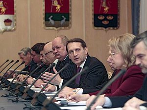 30 ноября Председатель Государственной Думы Сергей Нарышкин  провел встречу с представителями непарламентских партий