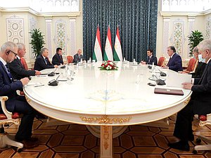 Meeting of heads of the parliamentary delegations with President of the Republic of Tajikistan Emomali Rahmon