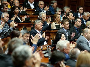 Participation of the delegation of the State Duma in the plenary meeting of the National Assembly of the Republic of Serbia