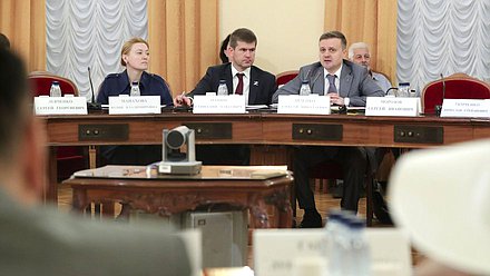 Председатель Комитета по региональной политике и местному самоуправлению Алексей Диденко и Первый заместитель Председателя Комитета Геннадий Панин