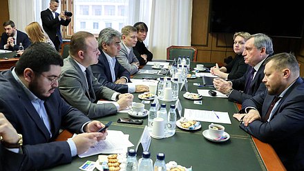 Встреча Министра энергетики РФ Николая Шульгинова с представителями фракции «Новые люди»