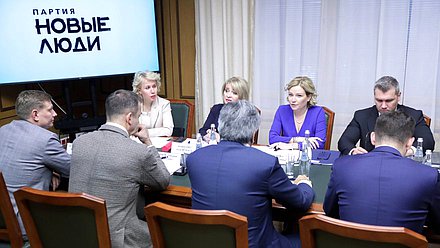 Встреча Министра культуры РФ Ольги Любимовой с представителями фракции «Новые люди»
