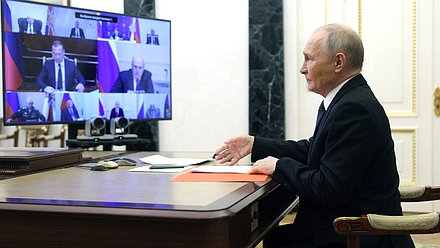 Совещание с постоянными членами Совета Безопасности. Фото: kremlin.ru