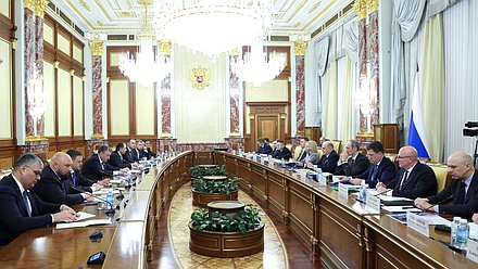 Встреча Председателя Правительства РФ Михаила Мишустина с членами фракции ЛДПР