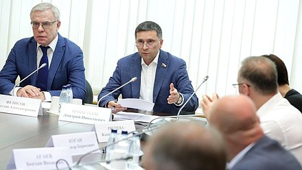 Председатель Комитета по экологии, природным ресурсам и охране окружающей среды Дмитрий Кобылкин и Первый заместитель Председателя Комитета Вячеслав Фетисов