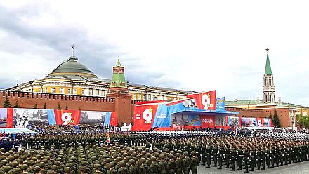 Военный парад в ознаменование 81-й годовщины Победы в Великой Отечественной войне. Фото ТАСС