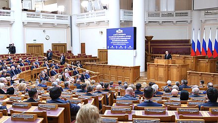 Встреча Президента Российской Федерации Владимира Путина с членами Совета законодателей РФ