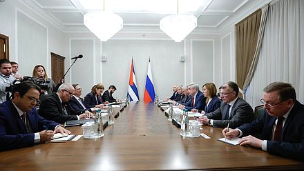 Meeting of First Deputy Chairman of the State Duma Ivan Melnikov and Minister of Foreign Affairs of the Republic of Cuba Bruno Eduardo Rodríguez Parrilla