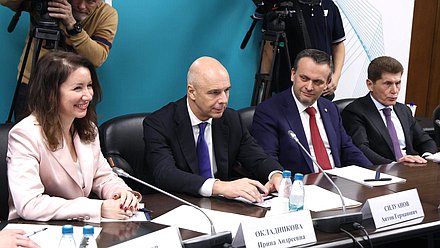 Кандидат на должность заместителя Председателя Правительства РФ – Руководителя Аппарата Правительства РФ Ирина Окладникова, кандидат на должность заместителя Председателя Правительства РФ – Министра финансов РФ Антон Силуанов, кандидат на должность заместителя Председателя Правительства РФ Андрей Никитин и кандидат на должность заместителя Председателя Правительства РФ – Полномочного представителя Президента РФ в ДФО Олег Кожемяко