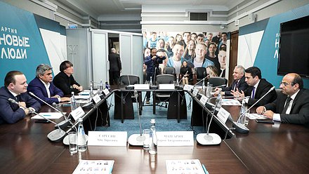 Встреча руководства фракции «Новые люди» с Председателем Национального Собрания Республики Армения Аленом Симоняном