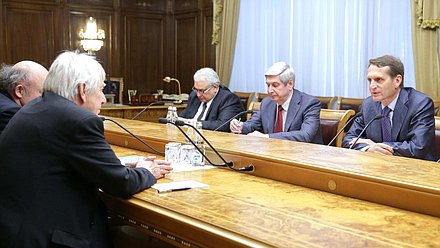 Встреча Председателя Государственной Думы
Федерального Собрания Российской Федерации С.Е.Нарышкина
с заместителем председателя фракции Левой партии 
в Бундестаге Федеративной Республики Германия В.Герке.
