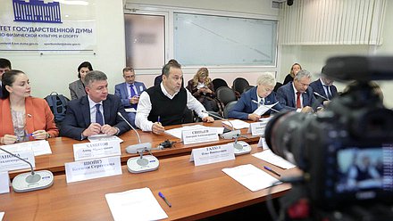Заседание рабочей группы Комитета по физической культуре и спорту «Законодательное обеспечение развития физической культуры и спорта»
