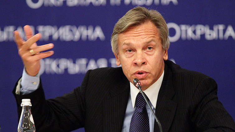 Заседание Открытой трибуны, посвященное ситуации в Сирии. 
<br />
 Алексей Пушков
<br />
 
