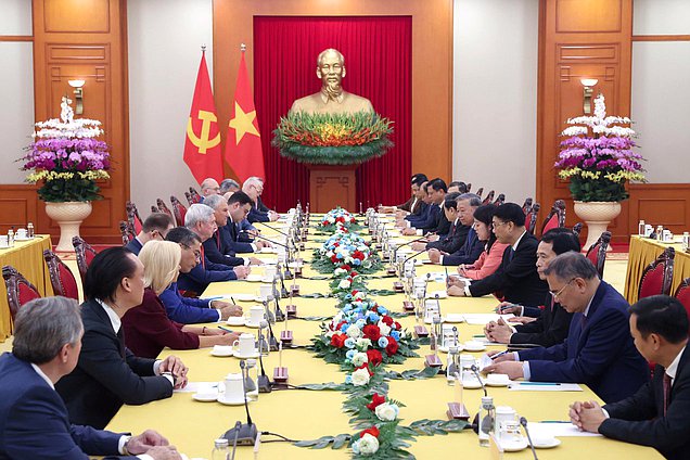 Meeting of Chairman of the State Duma Vyacheslav Volodin and General Secretary of the Communist Party of Vietnam Central Committee Tô Lâm