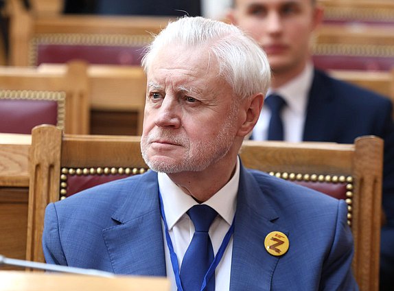 Руководитель фракции "Справедливая Россия" Сергей Миронов