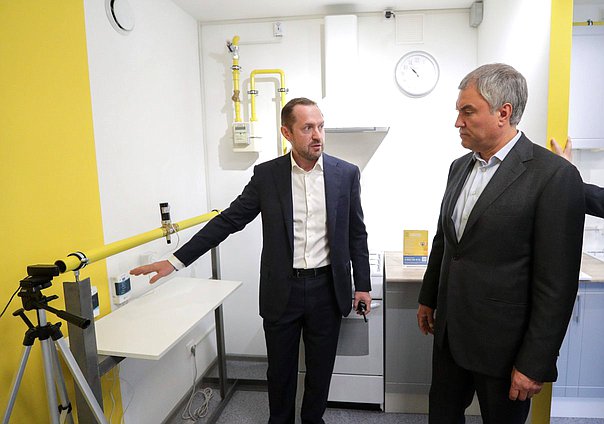 Председатель Государственной Думы Вячеслав Володин и генеральный директор 
АО «Мособлгаз» Игорь Баранов