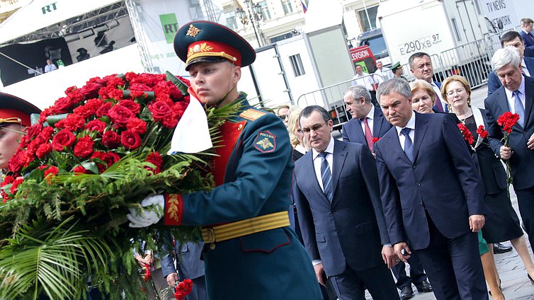 Председатель Государственной Думы Вячеслав Володин м Первый заместитель Председателя Совета Федерации Николай Федоров