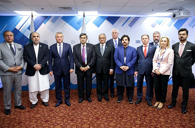 Meeting of Chairman of the State Duma Viacheslav Volodin and Chairman of the National Assembly of the Islamic Republic of Pakistan Asad Qaiser