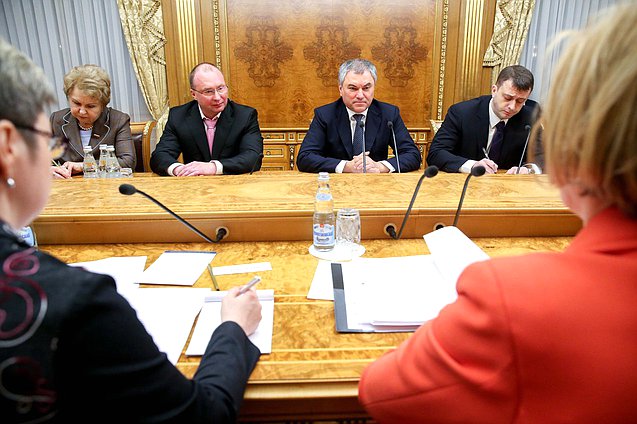 Meeting of Chairman of the State Duma Viacheslav Volodin with Speaker of the Parliament of the Republic of Finland Paula Risikko