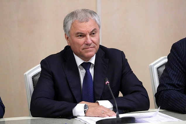 Chairman of the State Duma Vyacheslav Volodin