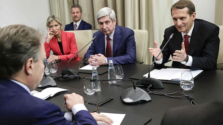 Встреча Председателя Государственной Думы
Федерального Собрания Российской Федерации С.Е.Нарышкина
с Председателем Парламентской Ассамблеи Организации  
по безопасности и сотрудничеству в Европе И.Канервой.

