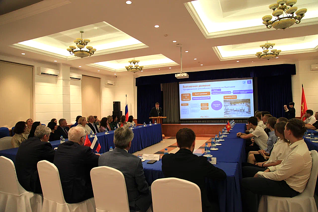 Leader of the New People faction Alexey Nechaev and Chairman of the Committee on Security and Corruption Control Vasily Piskarev visited the Russian Center for Science and Culture in Vietnam
