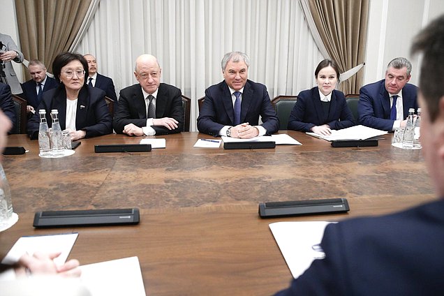 Meeting of Chairman of the State Duma Vyacheslav Volodin and Speaker of the National Assembly of Republika Srpska(Bosnia and Herzegovina)Nenad Stevandić