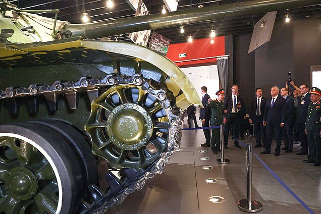 Chairman of the State Duma Vyacheslav Volodin at the Vietnam Military History Museum