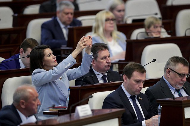 Открытие заседания шестьдесят второй сессии Парламентского Собрания Союза Беларуси и России