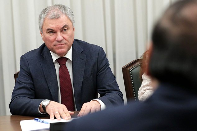 Chairman of the State Duma Vyacheslav Volodin