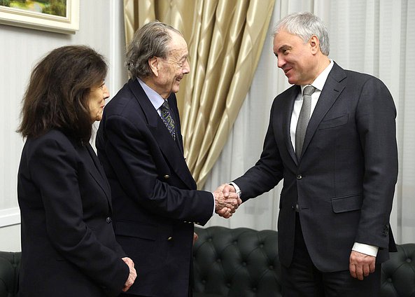 Председатель ГД Вячеслав Володин, Граф Петр Петрович Шереметев с супругой Югетт