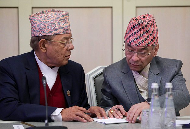 Meeting of Chairman of the State Duma Vyacheslav Volodin and Chairman of the National Assembly of the Federal Parliament of Nepal Ganesh Prasad Timilsina