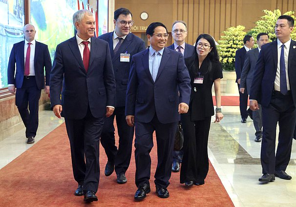 Meeting of Chairman of the State Duma Vyacheslav Volodin and Prime Minister of the Socialist Republic of Vietnam Phạm Minh Chính