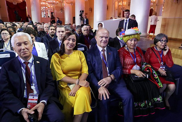 Leader of the United Russia faction Vladmir Vasiliev and leader of the CPRF faction Gennady Zyuganov