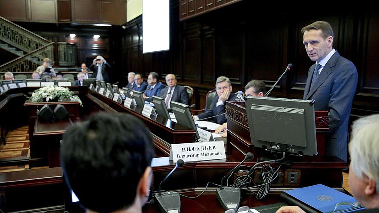 Участие Председателя Государственной Думы 
Федерального Собрания Российской Федерации С.Е.Нарышкина 
в заседании Совета Евразийской ассоциации университетов.
