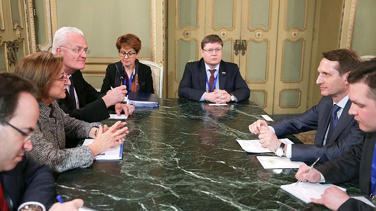 Встреча с заместителем Генерального секретаря Совета Европы Габриеллой Баттаини-Драгони.

