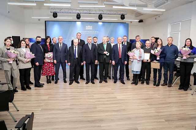 Встреча Председателя Государственной Думы Вячеслава Володина с представителями прессы, посвященная Дню российской печати