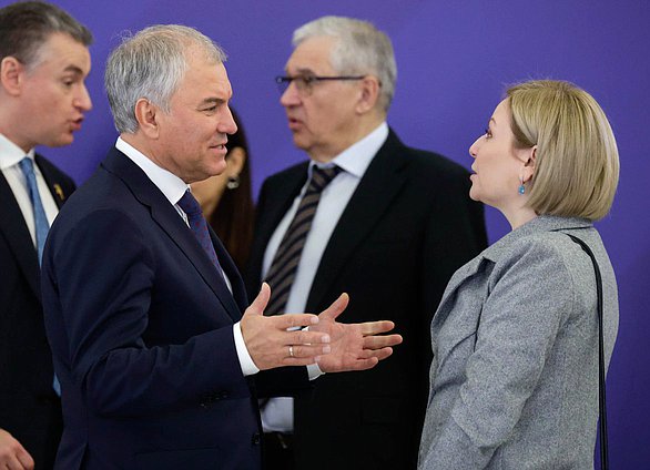 Председатель Государственной Думы Вячеслав Володин и Министр культуры РФ Ольга Любимова