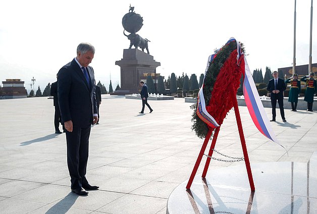 Chairman of the State Duma Vyacheslav Volodin took part in the wreath-laying ceremony at Halk Hakydasy Memorial Complex