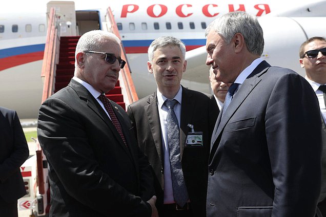 Chairman of the State Duma Vyacheslav Volodin and Speaker of the National People’s Assembly of the People's Democratic Republic of Algeria Brahim Boughali